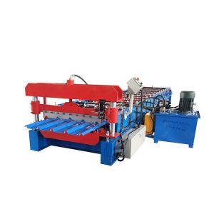Buy cheap Trapezoidal Type Galvanized Ppgi Roofing Roll Forming Machine from wholesalers