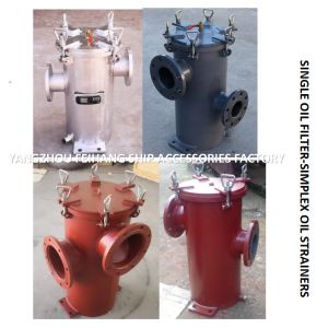 SINGLE OIL FILTER-SIMPLEX OIL STRAINERS BODY - CAST IRON FILTER CARTRIDGE -