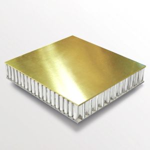 China Natural Copper Or Brass Color Aluminum Honeycomb Composite Panel For Luxury Building Decoration on sale