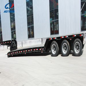 Buy cheap Hydraulic Removable Gooseneck Lowboy Trailer 100T Payload 18000mm from wholesalers