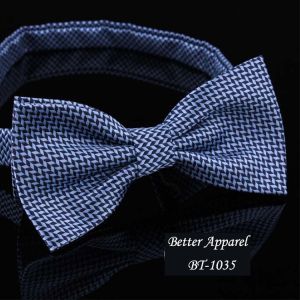 Buy cheap samll checked  polyester bow tie factory directly selling from wholesalers