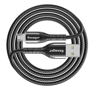 Essager LED Fast Micro Data Cable 3A 0.5M 1M 2M 3M With Data Transfer