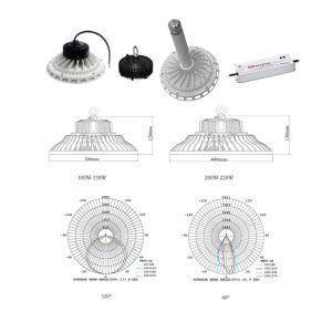 Die cast aluminum meanwell AC100V 110V 220V 230V IP65 water proof 150w led high