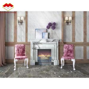 Modern Mini Hand Crafted Mantle Art Sculpture Arched French New York Marble