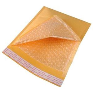 Lightweight Yellow Kraft Bubble Mailers , Kraft Bubble Envelopes Shock