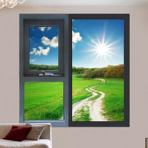 Buy cheap Level 8 Air Tightness Aluminum Top and Bottom Hung Windows for Hanging Curtain in Design from wholesalers