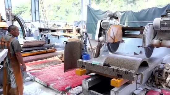 Buy cheap High Accuracy Automatic Two-Slice Stone Edge Cutting Machine for Column Slab Trimming from wholesalers