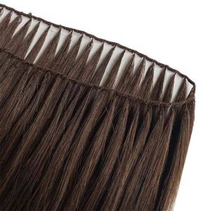 China Feather weft hair extensions best solution for thin hair on sale