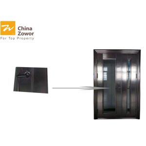 Buy cheap Customized 1/1.5 Hours Uequal Leaf Stainless Steel Fire Rated Doors With Spy Glass from wholesalers