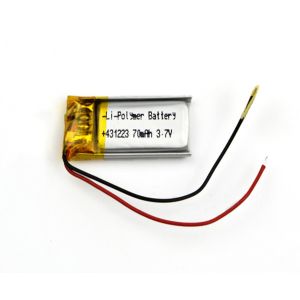 Buy cheap 3.7V 70mAh Lipo Battery Rechargeable Lithium Polymer Cell 431223 from wholesalers