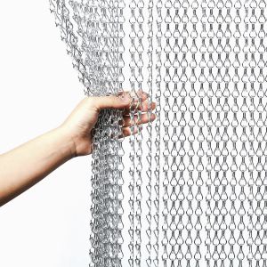 Buy cheap Silver Aluminium Chain Fly Door Curtain Semi Private Customized Size from wholesalers