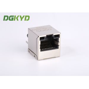 Buy cheap Shield single Port Rj45 Lan Jack connector top entry 100Base - TX with LED from wholesalers