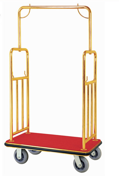 Buy cheap Room Service Trolley With Titanium Gold Plated Tube from wholesalers