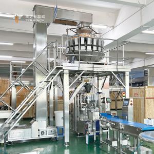 Buy cheap Full Automatic Vertical Packaging Machine for Shrimp Chips with 60~100BPM Speed 10g-300g Weighing Range and 220V Power from wholesalers