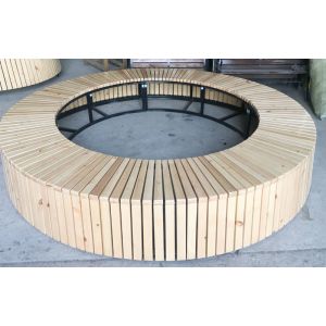 Buy cheap Haoyida 2900*450mm Backless Wooden Round Tree Bench from wholesalers