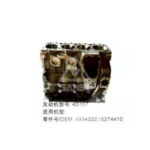 4D107 Engine Cylinder Block 4934322 5274410 For Excavator PC240-7 PC228-3 Engine