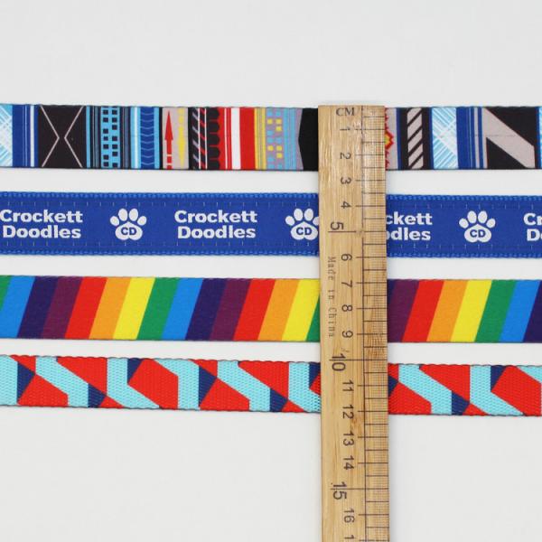 30mm Jacquard Leash Dog Collar Webbing Trim For Pets