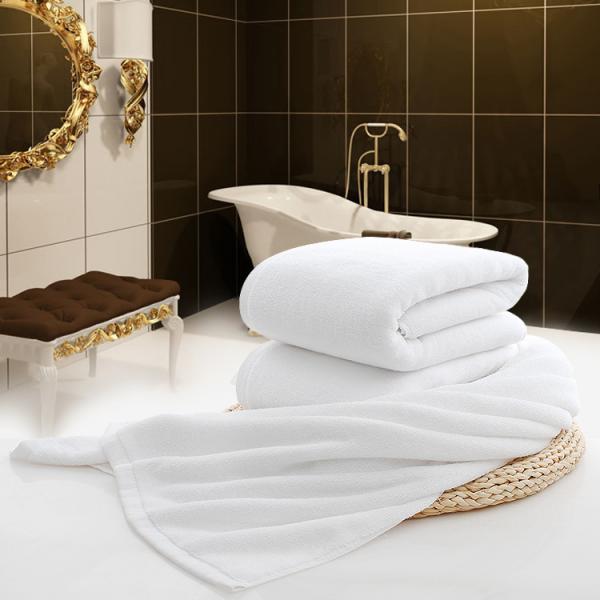 100% Cotton Thick Towel 80*180cm Multi Size 21S White Soft Bath Towel 600g for Summer