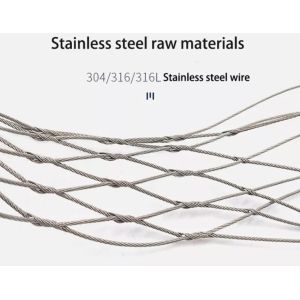 Buy cheap Birds Aviary Zoo China Stainless Steel Flexible Wire ferrule Cable Rope Mesh Net For Zoo Animal X-Tend Zoo Mesh Usa from wholesalers