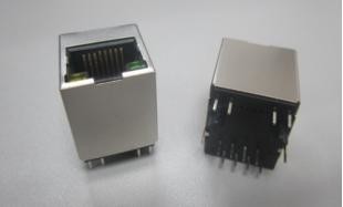 10/100 Base -TX 180 Degree RJ45 Connector With Led , RJ45 Panel Mount Jack Top