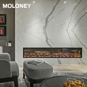 Buy cheap 1800mm Pure Decor Flush Mount Electric Fireplace LED Flame Lamp With Log from wholesalers