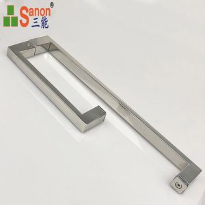 Buy cheap Square Stainless Steel Cabinet Pulls Simple Design For Glass Shower Room from wholesalers