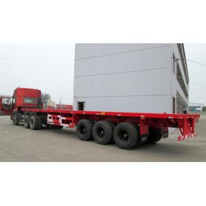 Buy cheap Skeletal 60 Tons 12m Lowboy Semi Trailer With Container Locks Three Axles from wholesalers