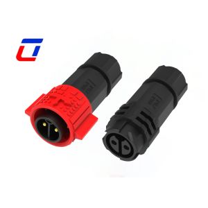 Buy cheap M19 2Pin 20A Push Lock  Power Waterproof High Current Power Connector from wholesalers