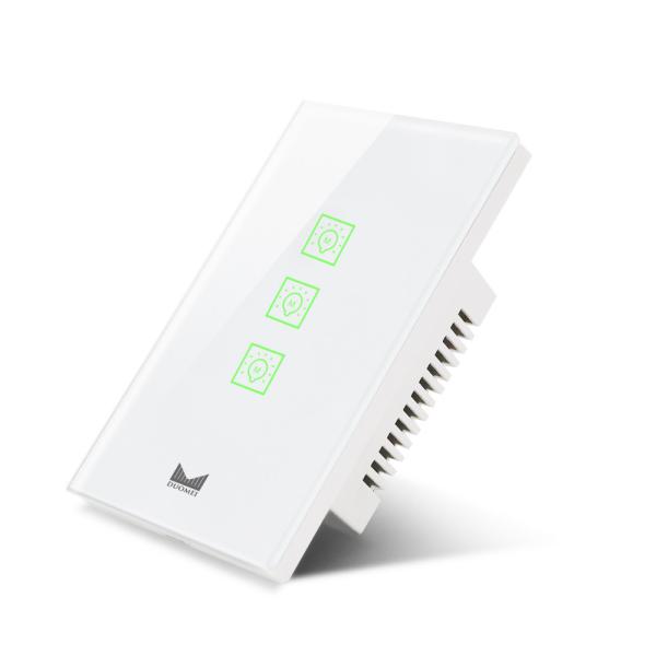 Buy cheap Smart Home Customize Led Black Waterproof 110~250V Phone Wifi Controlled Light Wall Wireless Glass Switches from wholesalers