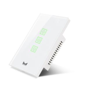 Buy cheap Smart Home Customize Led Black Waterproof 110~250V Phone Wifi Controlled Light Wall Wireless Glass Switches from wholesalers