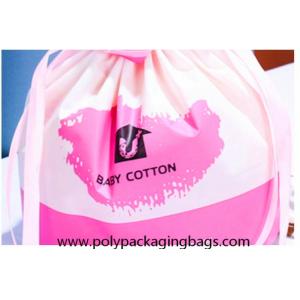 Buy cheap Gravure Printing Double Layer 0.08mm LDPE CPE Drawstring Gift Bag from wholesalers