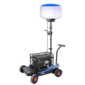 Hand Crank Tripod LED Outdoor Balloon Lights 600W Mobile Light Tower For