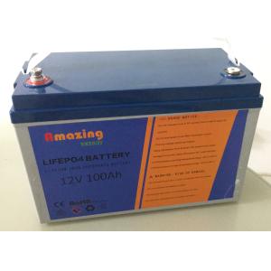 Buy cheap MSDS 1280Wh Lithium Iron Phosphate Battery 12V 100Ah 3000 Cycles from wholesalers