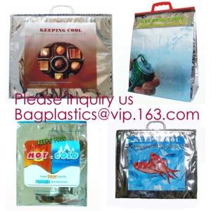 Buy cheap Custom Packing Aluminum Foil Zip-Lock Grocery Handle Thermal Insulation Cooler Bag For Outdoors,Promotional Insulated La from wholesalers