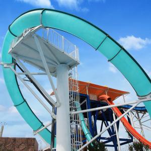Buy cheap Vison Aqua Loop Fiberglass Water Slide for Theme Parks from wholesalers