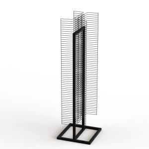 Buy cheap Powder Wings Fixture Metal Floor Display Stands With Tube Base 1" Wire Grid Wall from wholesalers
