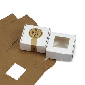 Buy cheap Square shaped soap packaging box with clear window from wholesalers