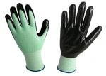 Buy cheap 15G Knitted Nitrile Exam Gloves Green Color Increased Efficiency At Work from wholesalers