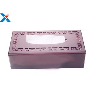 High Hardness Acrylic Packaging Box / Hotel Tissue Box ROHS Certified