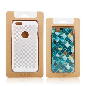 Buy cheap PVC Kraft paper phone case packaging retail package boxes for mobile phone cover packaging from wholesalers