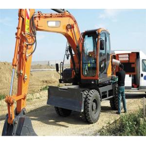 Buy cheap Original Korea Used Doosan DH140W With Good Condition Wheel Excavator from wholesalers