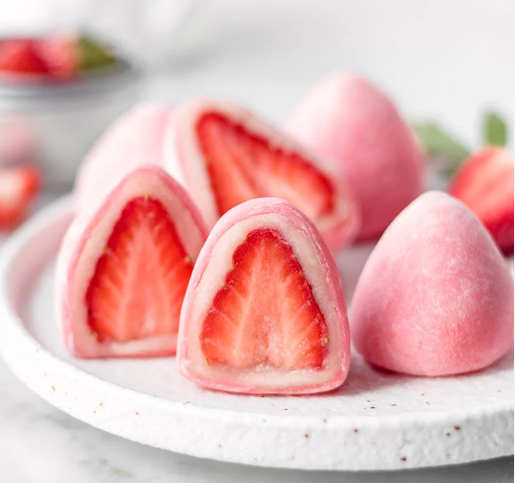 Buy cheap Automatic Encrusting Machine for Strawberry Mochi with Whole Fruit Handling, Precise Wrapping, and 220V Voltage from wholesalers