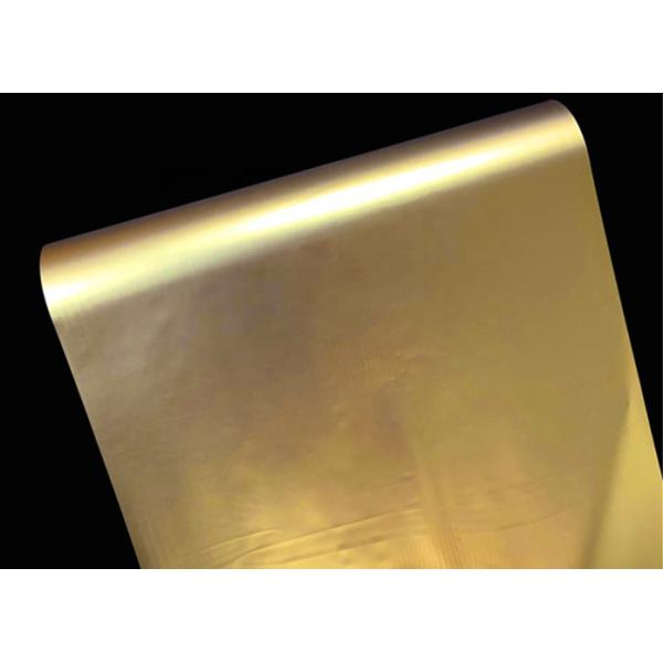 Quality Specular Reflection Metallized BOPP/PET Film Thermo-Laminated Gold for sale