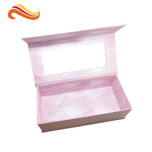 Magnetic Closure Custom Paper Packaging Box Matt Lamination Printing With Window