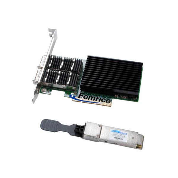 China Femrice 40Gbps Dual Port Gigabit Ethernet PCIe x8 Server Adapter Intel X710 Gigabit Controller Network Interface Card on sale China Femrice 40Gbps Dual Port Gigabit Ethernet PCIe x8 Server Adapter Intel X710 Gigabit Controller Network Interface Card on sale