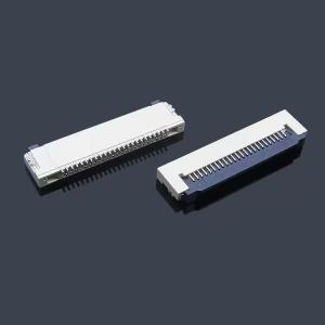 Buy cheap Plastic LCP/PA9T 1.25mm FFC/FPC Cable Zif Socket Connector Side Contact With Lock 8 10 18 30 Pin Right Angle Type from wholesalers