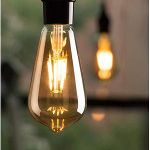 Buy cheap Amber Glass LED Filament Bulb ST64 4W 8W Dimmable 220 Volt 2200k from wholesalers