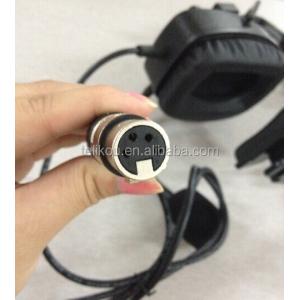 TELIKOU HD-101 XLR 5 Pin Male Single-ear Full-Duplex Wired Intercom Headset