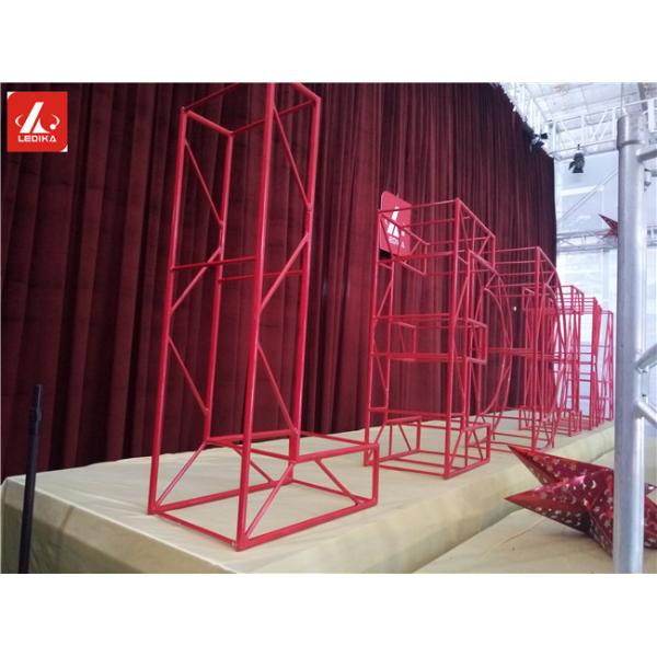 Creative Alphabet Letter Shape Irregular Shape Aluminum Square Truss Customized