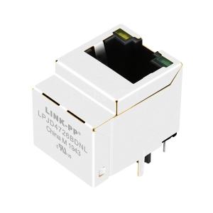 Buy cheap Halo HFJV1-E1G11-L12RL Compatible LINK-PP LPJD4726BDNL Gigabit Vertical RJ45 Jack With 1000 Base-T Magnetics Yellow/Green Leds from wholesalers